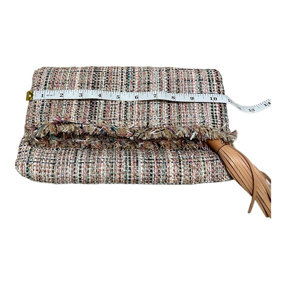 Banana Republic Foldover French Tweed Clutch 👛 - Picture 8 of 13